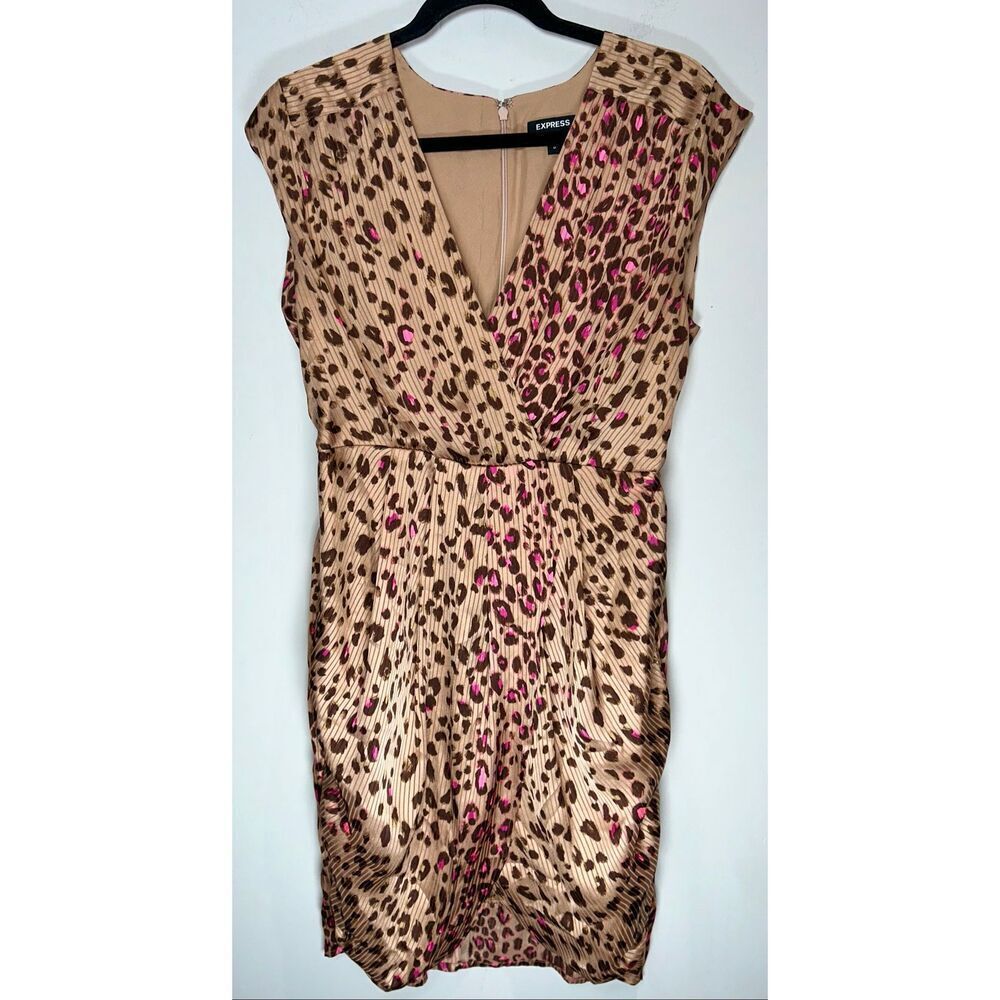 Express animal print dress size medium
